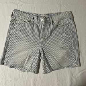 Madewell Seersucker Denim Shorts